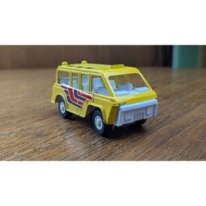 Vintage TootsieToy Diecast Yellow SCHOOL BUS VAN Model Toy - 1970 Buzy Bee USA